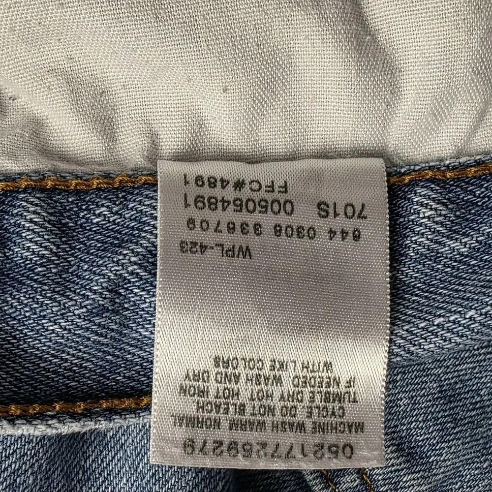 Levi’s 505 Light Blue Denim Regular Men's Red Tab Straight Jeans Size 42 X 30